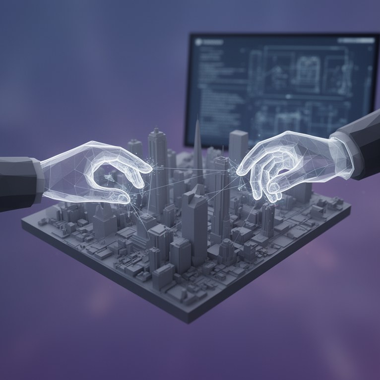 3D Model Collaboration Animation