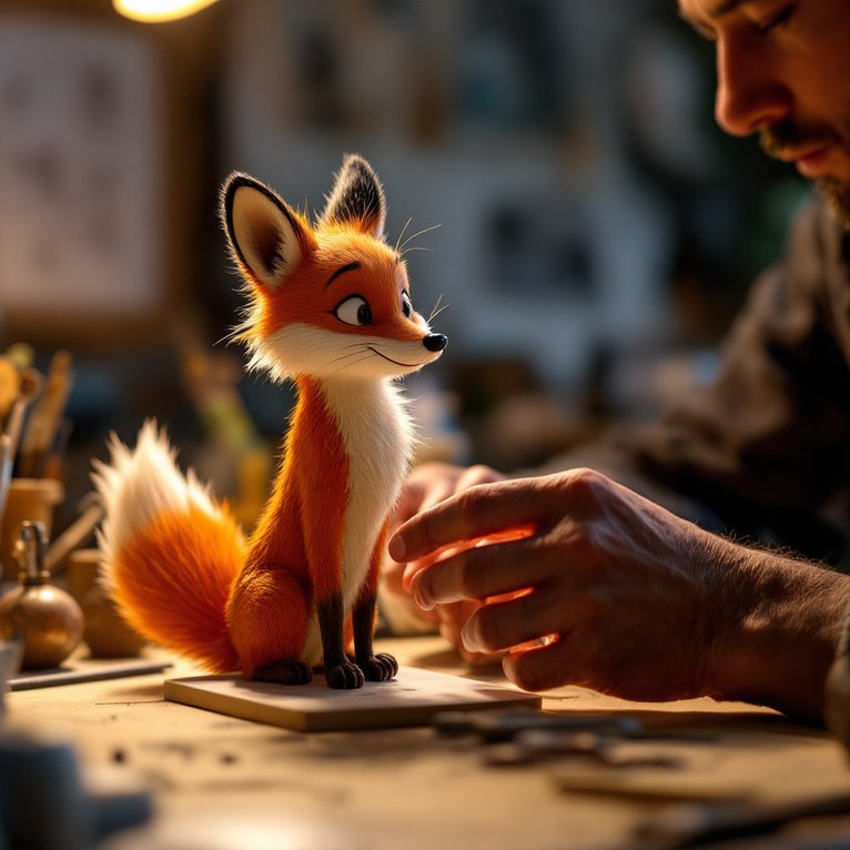 Co-Designed Animated Character Scene