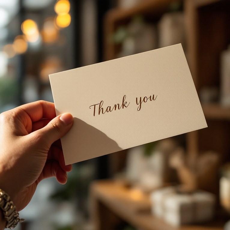 Custom Thank-You Card Design