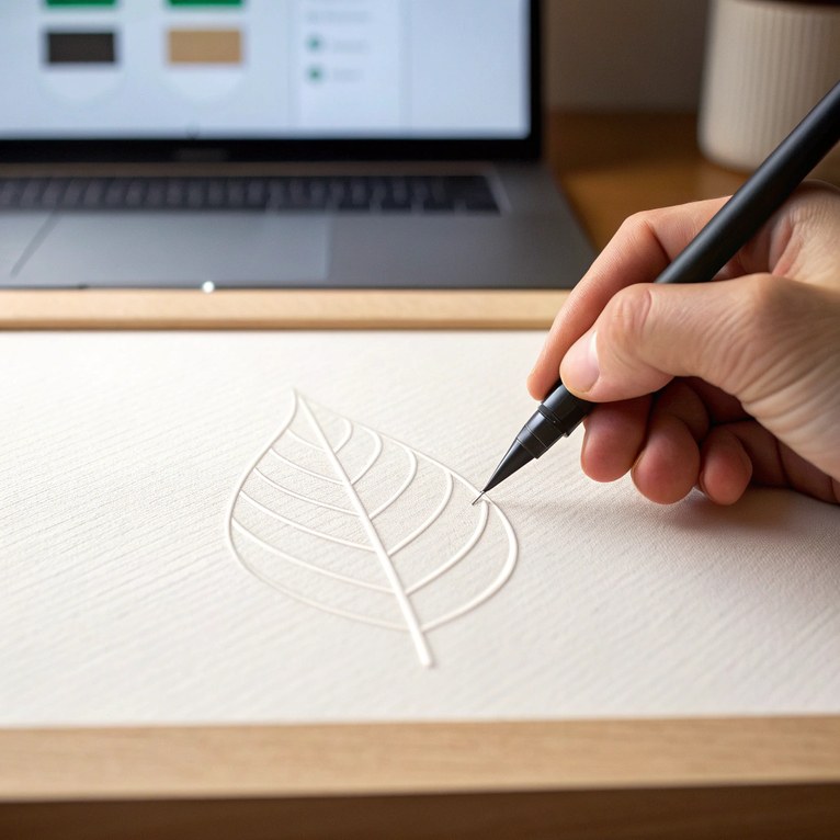 Simple Hand-Drawn Logo Design